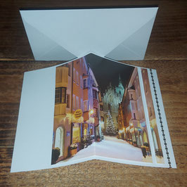 3D Grusskarte Weihnachtsdorf