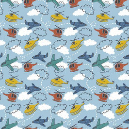 Flugzeuge in Light Blue