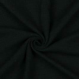 BIO Waffel Jersey in schwarz