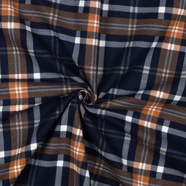 FLANNEL PLAID - NAVY/RUST