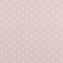 Baumwolle Rosa mit großen Punkten