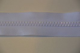 Reißverschluss, teilbar, 70cm, Farbe: Weiss