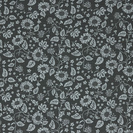 Double Gauze Flowers in Dark Grey