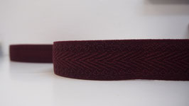 Gummiband - Herringbone Burgundy - VX255