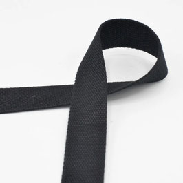 Gurtband - Cotton Webbing - schwarz - Q521