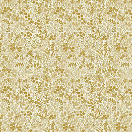 Rifle Paper Lace Gold/Metallic - Baumwolle