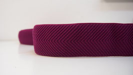 Gummiband - Herringbone Magenta - 25VX117