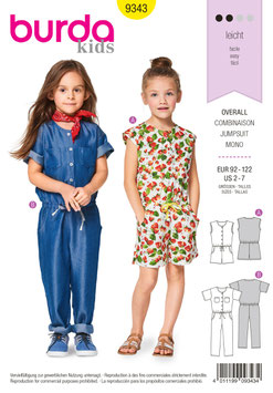 burda Kids Schnittmuster 9343