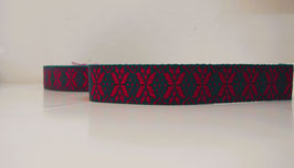 Gurtband - Snowflake Emerald/Magenta - 4 CM - 25VX112