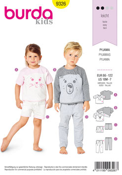 burda Kids Schnittmuster 9326