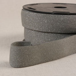 Gummiband - 30mm - Silbergrau