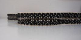 Gurtband - 40mm - Ecru Base/Black-  25VX113