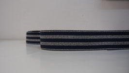 Gummiband - Silver/Navy - STKUN2