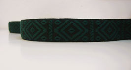 Gurtband - 40mm - Rhombus Dark Green - 25VX108