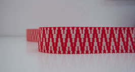 Gurtband - Rot Coralli - 4 CM - VX237