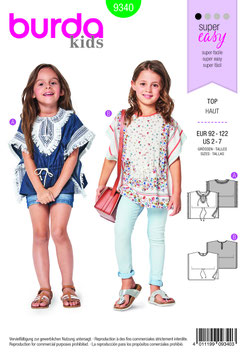 burda Kids Schnittmuster 9340