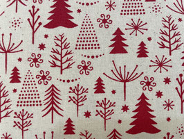 Baumwolle - Christmas Print Red - Q626