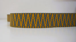 Gurtband - 40mm - Aztec - Grey/Ochre - 25VX115