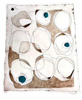 Druckgrafik Das Burgfräulein weint