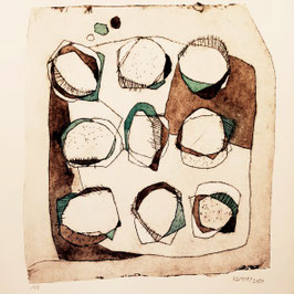 Druckgrafik Acht Freunde und ich