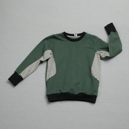 Pullover Gr.98 uni Grün Neu