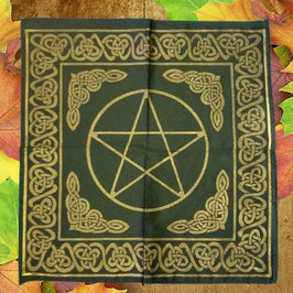 Altartuch groß mit Celtic Rahmen und Pentagramm