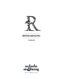 ' ROTER RIESLING ' QBA