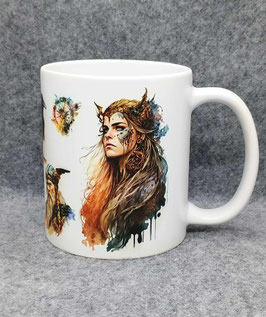 Wikinger Becher – Odins Lady | nordische Mythologie Tasse