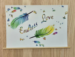 Postkarte „Endless Love“ – Erinnerung & Trost