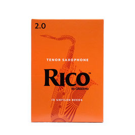 10 Blätter Packung für Tenor-Saxophone Modell RICO von D'Addario, Stärke 2