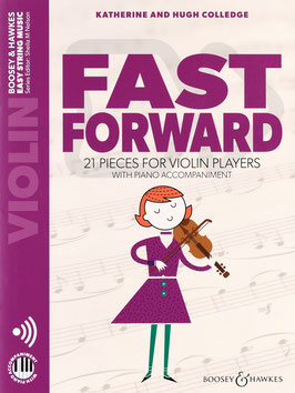 Fast Forward für Violine mit Klavierstimme und online Audio