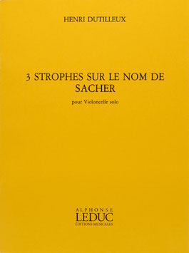 3 strophes sur le nom de Sacher