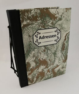 Adressbuch Marmor grün