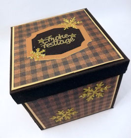 Explosionsbox Karo Braun