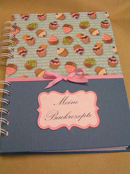 Rezeptbuch "Muffins" blau