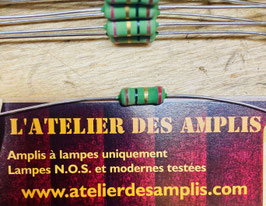 Mesure de Bias résistance de précision 1% : Métal Oxyde 1 ohm 1w compacte et anti flamme.