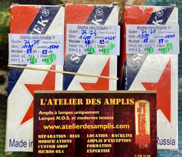 6SL7 SOVTEK x2 (matched pair) ou Solo Modernes mais pas mal du tout