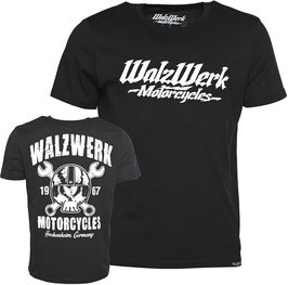 WalzWerk "Skull-Helmet" Shirt, schwarz