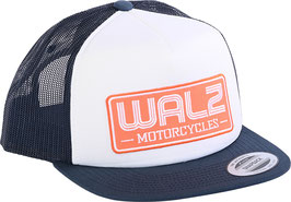 WALZ Motorcycles Trucker-Cap, blau/weiß
