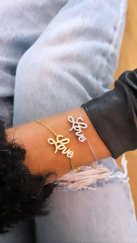 BRACELET LOVE ARGENT OU OR JAUNE CHOIX