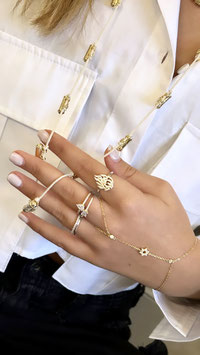BAGUE FLAMME OR