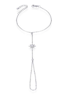 BIJOU DE MAIN 1 FLOCON ARGENT OU DORÉ