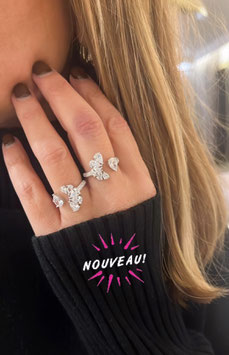 BAGUE 5 POIRES ARGENT