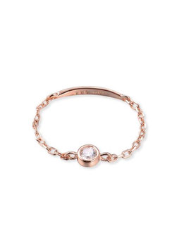 Bague chainette one diams rose