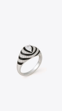 BAGUE OU CHEVALIERE BLACK ARGENT