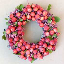 paille pomme rose