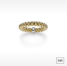 Ring Gelbgold 585 elastisch