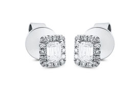 Ohrstecker aus 18kt in Weißgold mit 0,49ct Diamanten