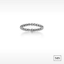 Ring Weißgold 585 aus Kugeln