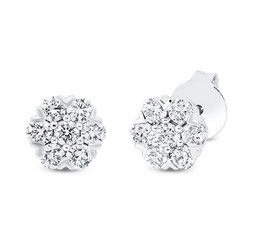 Ohrstecker 18kt Weißgold mit 0,76ct Diamanten